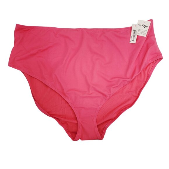 Hot Pink Womens Swim Bottom With UPF 50+ Sun Protection Size 4X - Picture 1 of 4